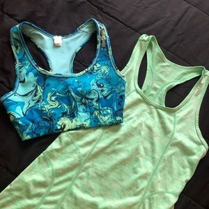 Reebok’s women’s activewear tank and matching bra